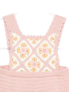 Abito per bambina Louise Misha rosa in crochet - Rubino Kids
