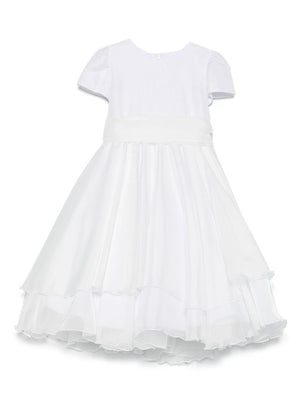 Abito per bambina Mariella Ferrari bianco con fiocco