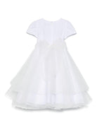 Abito per bambina Mariella Ferrari bianco con fiocco - Rubino Kids