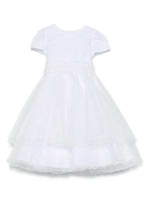 Abito per bambina Mariella Ferrari bianco con fiocco