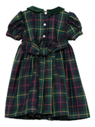 Abito per bambina Mariella Ferrari verde con maniche a palloncino - Rubino Kids