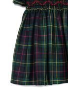 Abito per bambina Mariella Ferrari verde con motivo tartan - Rubino Kids