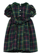 Abito per bambina Mariella Ferrari verde con motivo tartan - Rubino Kids