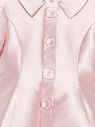 Abito per bambina Mi Mi Sol rosa con bottoni e colletto Peter Pan - Rubino Kids