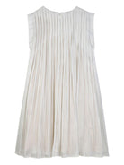 Abito per bambina Michael Kors Kids bianco plissettato - Rubino Kids