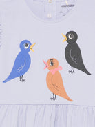 Abito per bambina Mini Rodini lilla con stampa grafica sul davanti - Rubino Kids