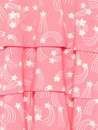 Abito per bambina Mini Rodini rosa con stampa a stelle all - over - Rubino Kids