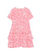 Abito per bambina Mini Rodini rosa con stampa a stelle all - over - Rubino Kids