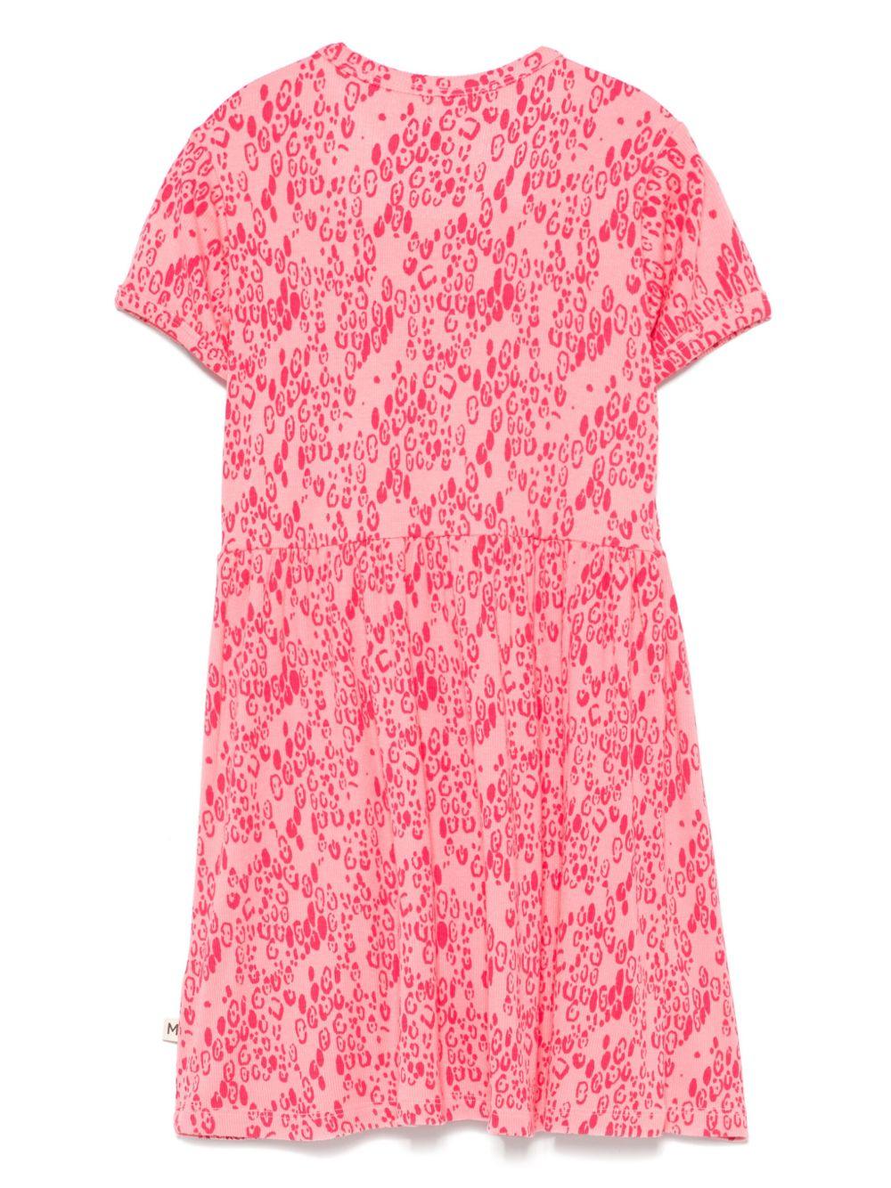 Abito per bambina Mini Rodini rosa con stampa astratta - Rubino Kids