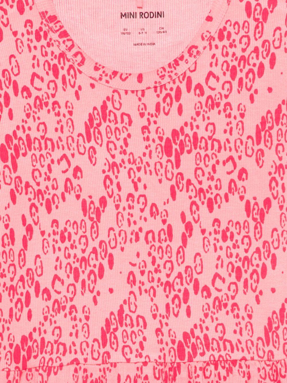 Abito per bambina Mini Rodini rosa con stampa astratta - Rubino Kids