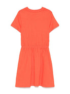 Abito per bambina Mini Rodini rosso con applicazione sul petto - Rubino Kids