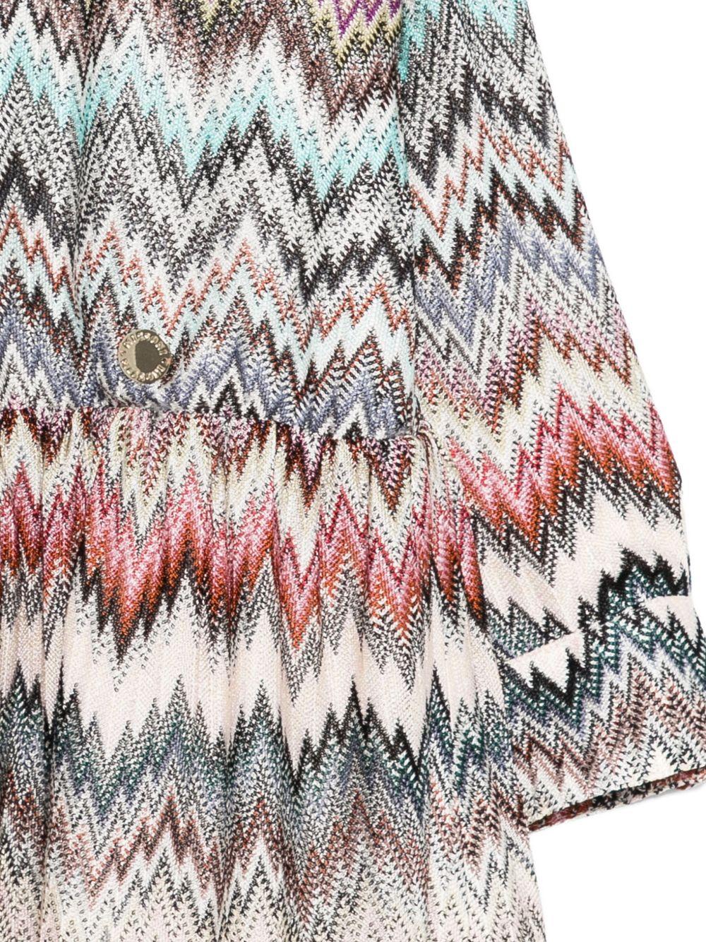 Abito per bambina Missoni Kids multicolore a zigzag - Rubino Kids