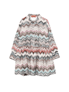 Abito per bambina Missoni Kids multicolore a zigzag - Rubino Kids