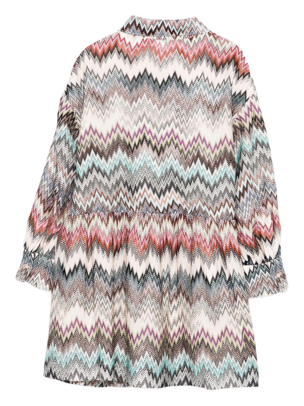 Abito per bambina Missoni Kids multicolore a zigzag - Rubino Kids