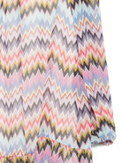 Abito per bambina Missoni Kids multicolore con motivo a zigzag - Rubino Kids