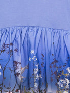 Abito per bambina Molo azzurro con stampa floreale - Rubino Kids