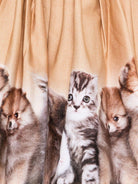 Abito per bambina Molo beige con stampa animali - Rubino Kids