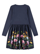 Abito per bambina Molo Credence blu con stampa a fiori - Rubino Kids