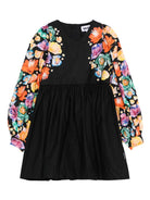 Abito per bambina Molo Cybil nero con stampa floreale - Rubino Kids