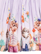 Abito per bambina Molo lilla con stampa animalier - Rubino Kids