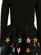 Abito per bambina Molo nero con stelle e paillettes - Rubino Kids