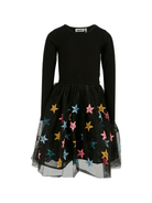 Abito per bambina Molo nero con stelle e paillettes - Rubino Kids