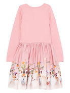 Abito per bambina Molo rosa con stampa volpe - Rubino Kids