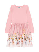 Abito per bambina Molo rosa con stampa volpe - Rubino Kids