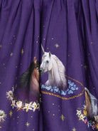 Abito per bambina Molo viola con stampa animali - Rubino Kids