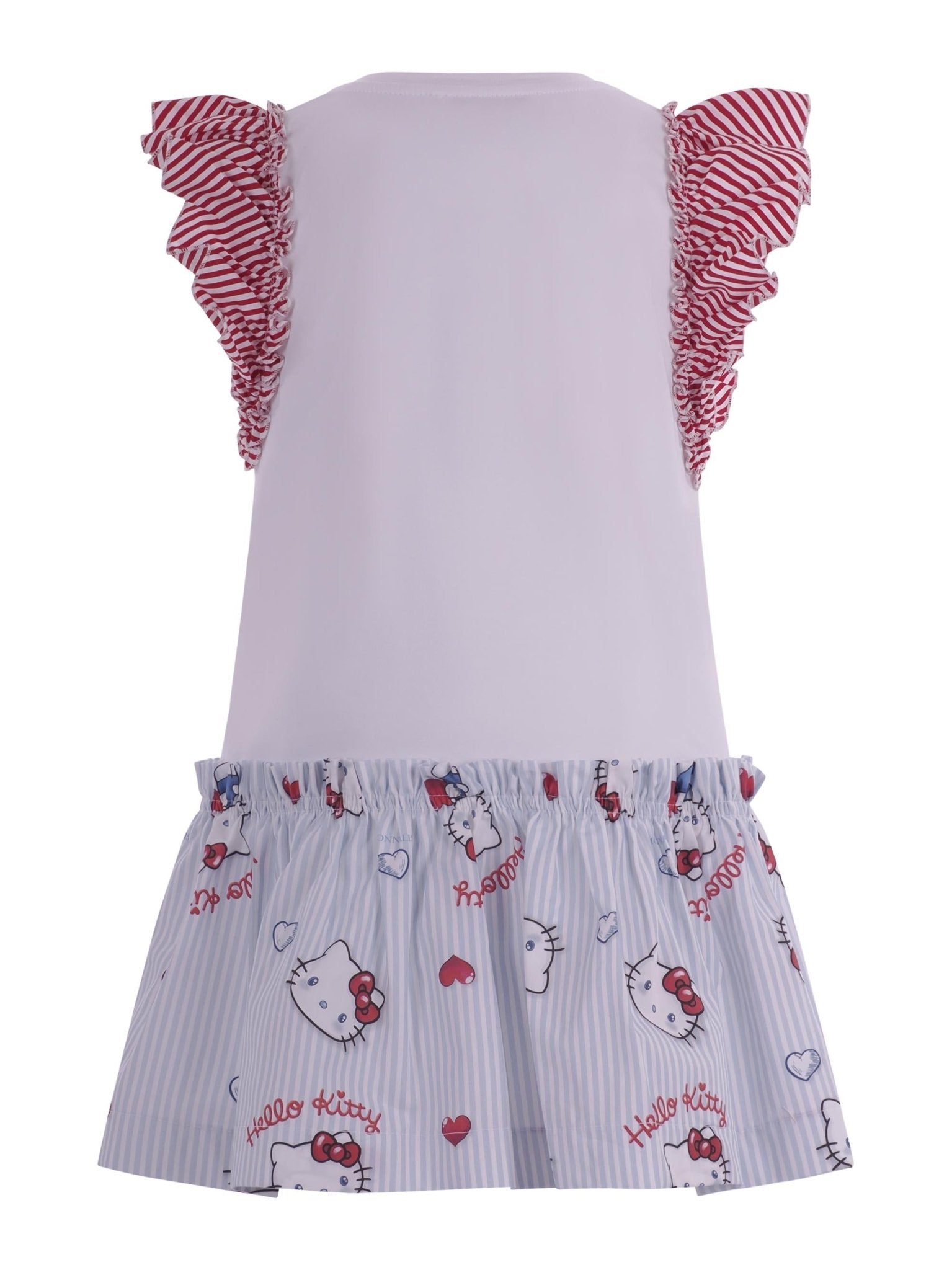 Abito per bambina Monnalisa multicolor con stampa grafica sul davanti - Rubino Kids