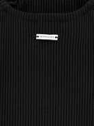 Abito per bambina Monnalisa nero con dettaglio cut - out - Rubino Kids