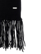 Abito per bambina Monnalisa nero con frange - Rubino Kids