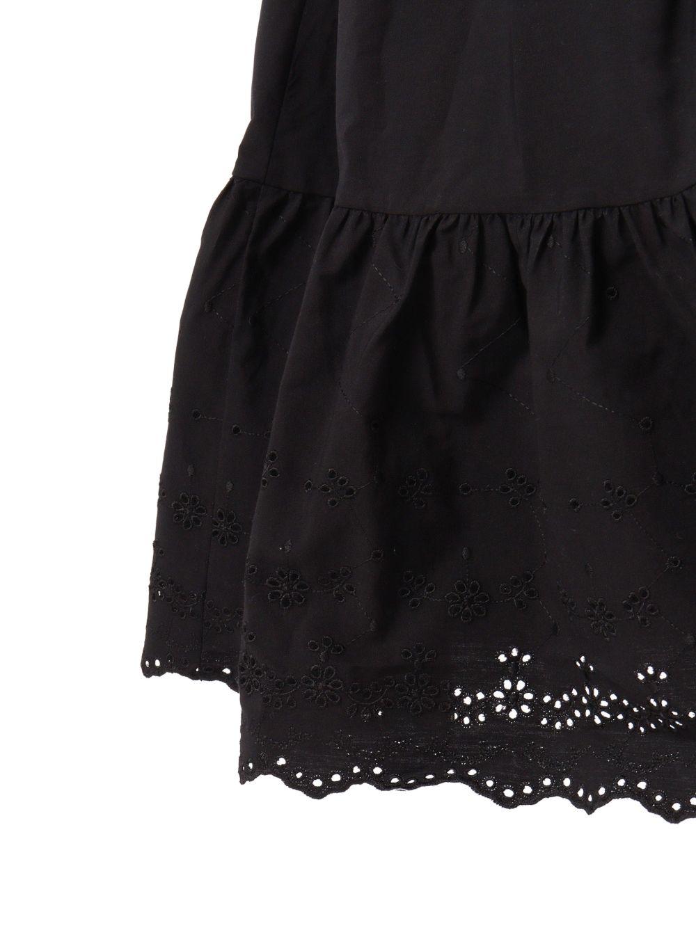 Abito per bambina Monnalisa nero in popeline con fiocco - Rubino Kids