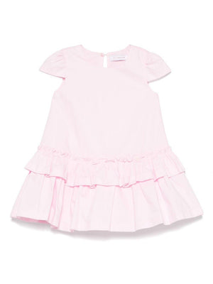 Abito per bambina Monnalisa rosa con design svasato