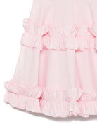 Abito per bambina Monnalisa rosa con ruches - Rubino Kids