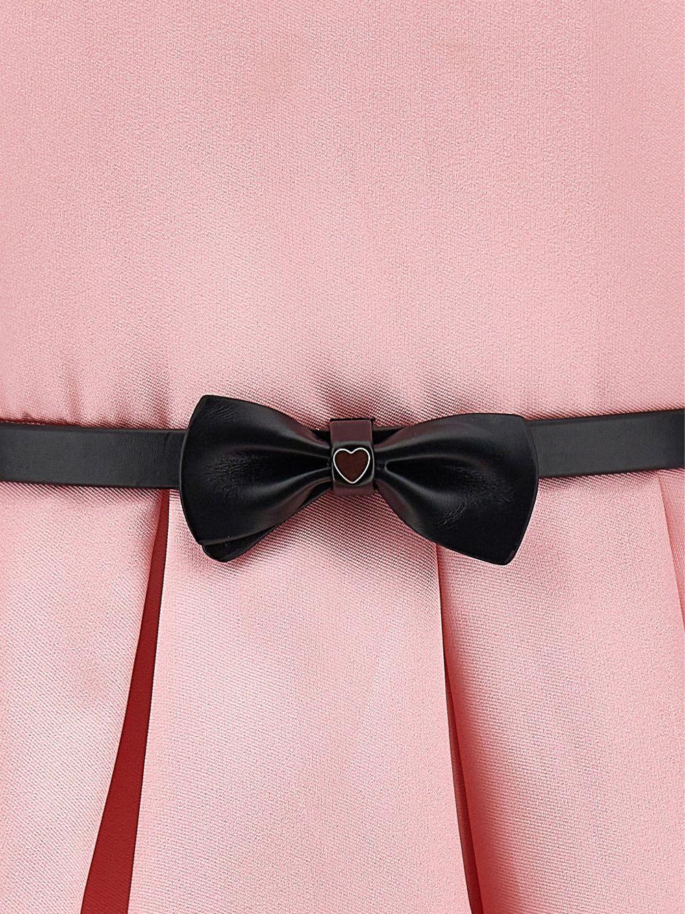 Abito per bambina Monnalisa rosa con stampa floreale - Rubino Kids