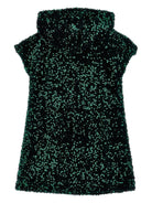 Abito per bambina Monnalisa verde con paillettes - Rubino Kids
