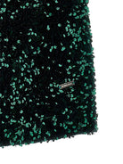 Abito per bambina Monnalisa verde con paillettes - Rubino Kids