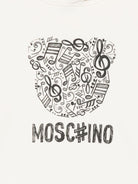 Abito per bambina Moschino Kids bianco con cappuccio - Rubino Kids