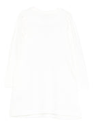 Abito per bambina Moschino Kids bianco con maniche lunghe - Rubino Kids
