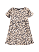 Abito per bambina Moschino Kids nero con stampa all - over Teddy Bear - Rubino Kids