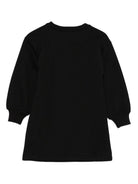 Abito per bambina Moschino Kids nero con stampa Teddy Bear - Rubino Kids