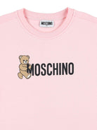 Abito per bambina Moschino Kids rosa con logo Teddy - Rubino Kids