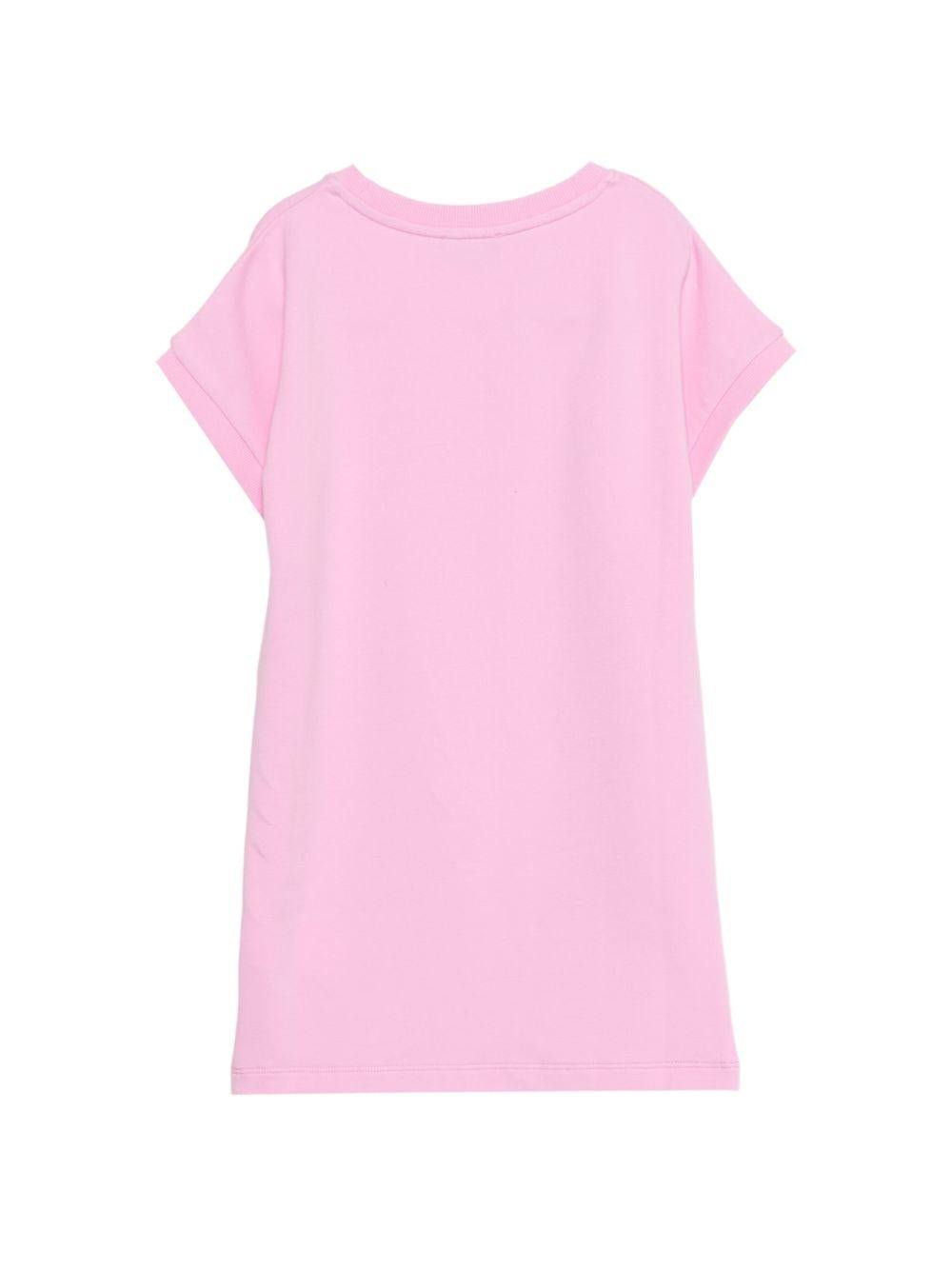 Abito per bambina Moschino Kids rosa con stampa grafica Teddy Bear - Rubino Kids