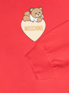 Abito per bambina Moschino Kids rosso con stampa Teddy Bear - Rubino Kids