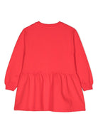Abito per bambina Moschino Kids rosso con stampa Teddy Bear - Rubino Kids