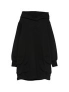 Abito per bambina MSG Kids nero con logo in rilievo - Rubino Kids