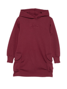 Abito per bambina MSGM Kids rosso con logo in rilievo - Rubino Kids