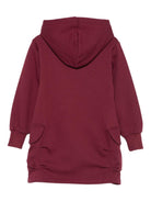 Abito per bambina MSGM Kids rosso con logo in rilievo - Rubino Kids