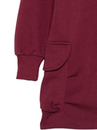 Abito per bambina MSGM Kids rosso con logo in rilievo - Rubino Kids